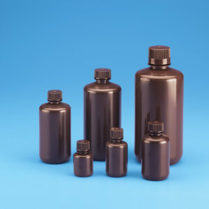 Narrow Mouth Bottle HDPE Amber