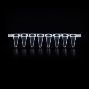 PCR 0.2ML 8-Strip With Attached Cap, Polypropylene